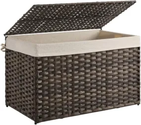 160L Storage Basket w/ Lid, Waterproof, Foldable - SONGMICS