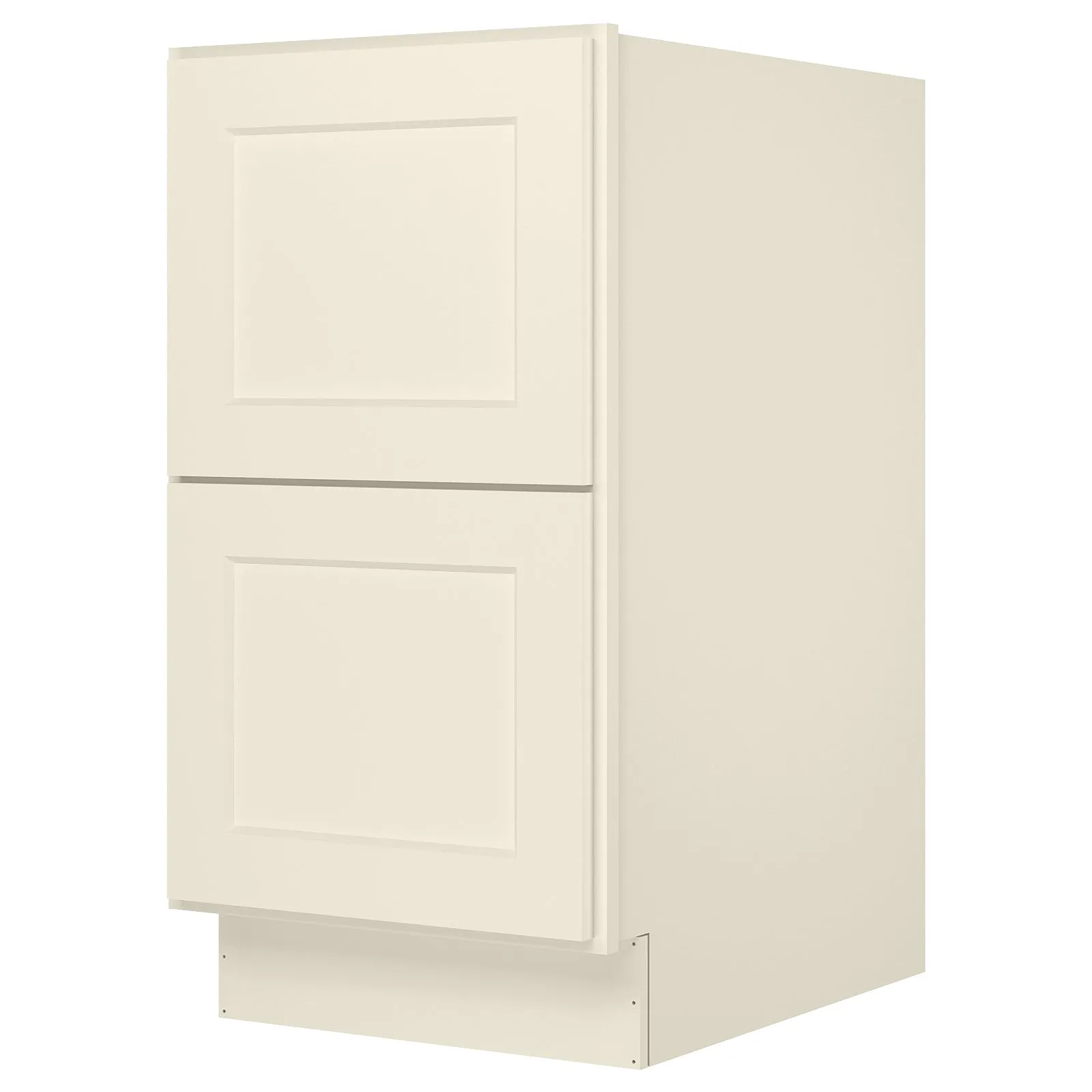 24"D Birch Solid Wood x 18"W x 34.5"H 2 Drawer Base Kitchen Cabinet 18" Wide 2DB18