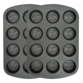 3066 2 Piece 12 Cup NonStick Metal Muffin Pan by Taste of Home