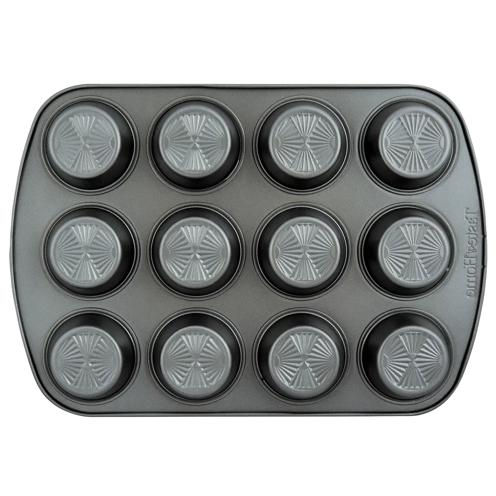 3066 2 Piece 12 Cup NonStick Metal Muffin Pan by Taste of Home