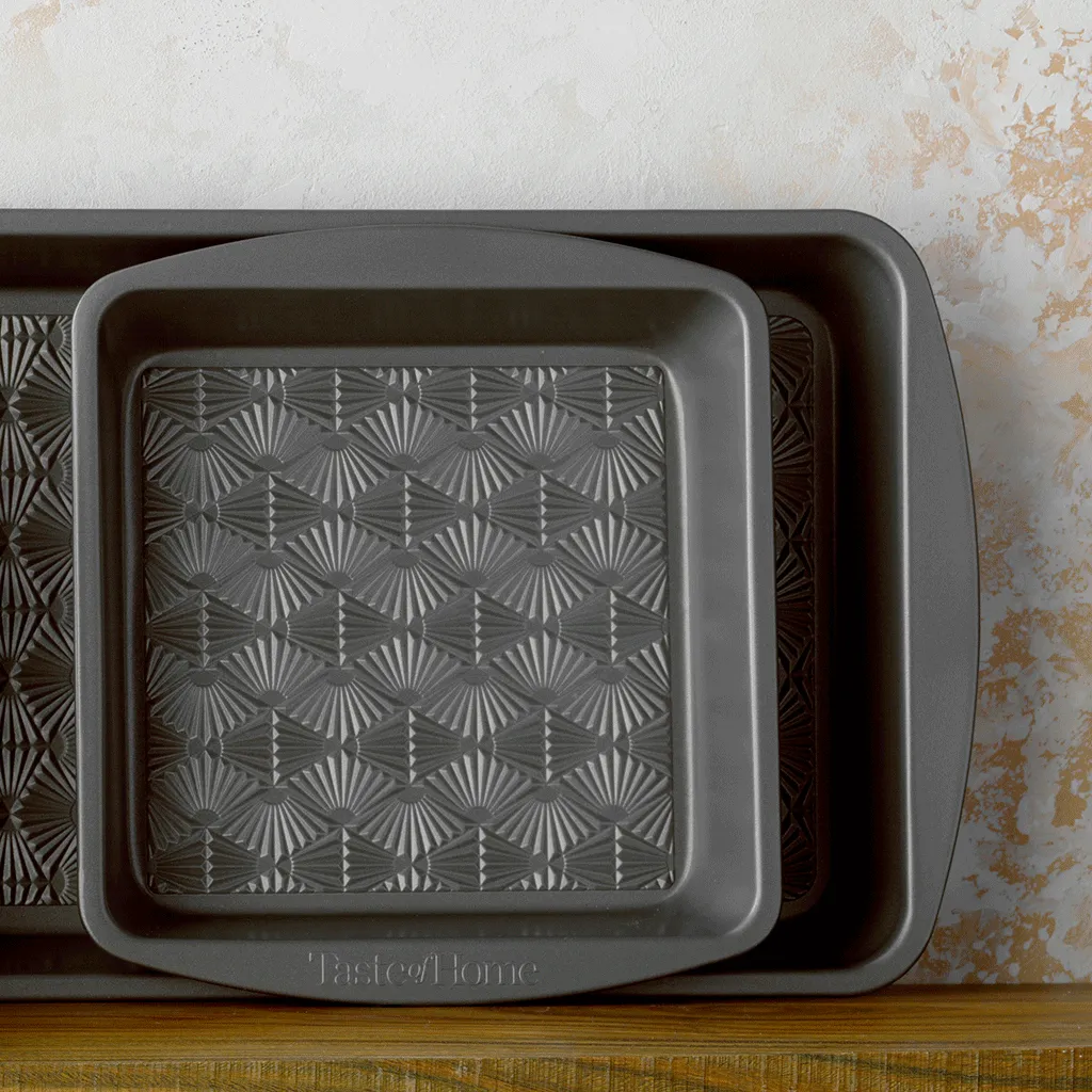 3068 2 Piece 8 Inch NonStick Metal Square Baking Pan by Taste of Home