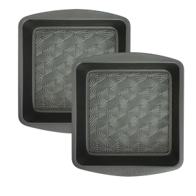 3068 2 Piece 8 Inch NonStick Metal Square Baking Pan by Taste of Home