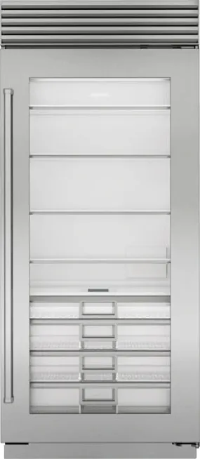 36" Classic Refrigerator with Glass Door