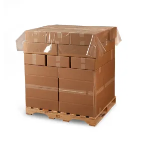 36" x 48" x 1.5 mil Clear Eco-Manufactured Plastic Perforated Sheets (Roll of 600)