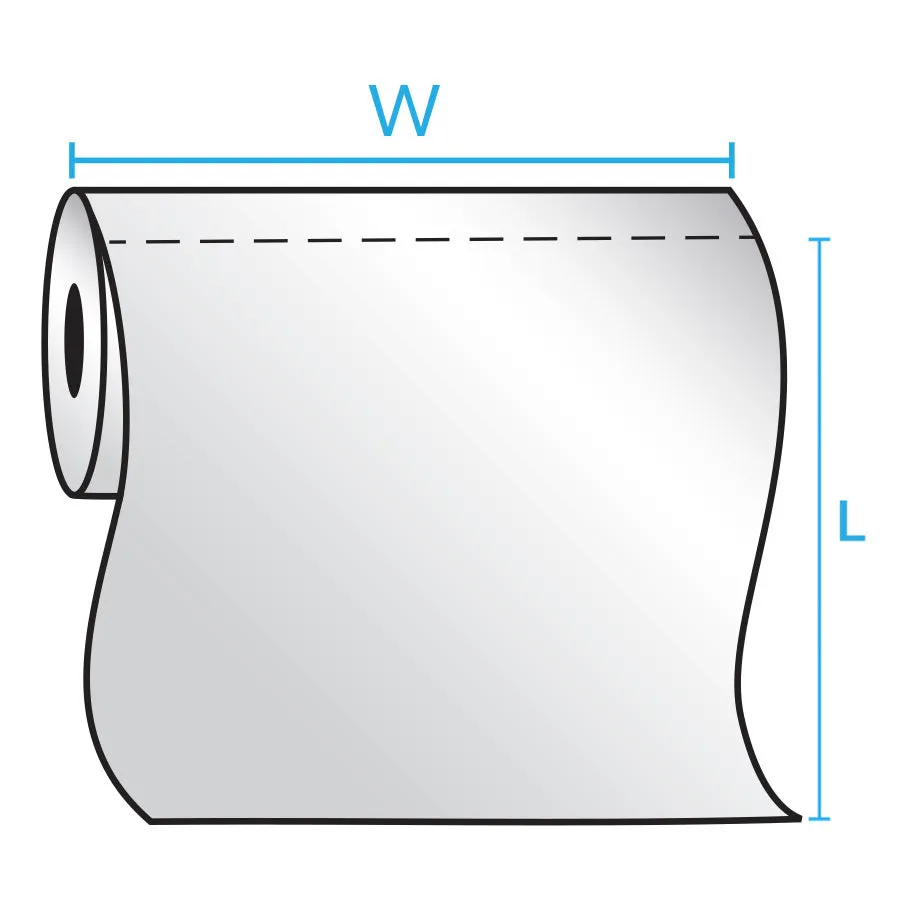 36" x 48" x 1.5 mil Clear Eco-Manufactured Plastic Perforated Sheets (Roll of 600)