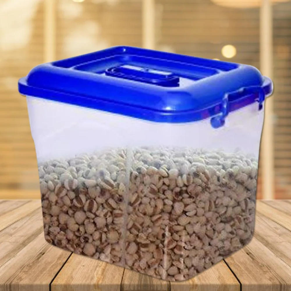 Durable 3718 Plastic Storage Container with Secure Lid - 5.5kg Capacity