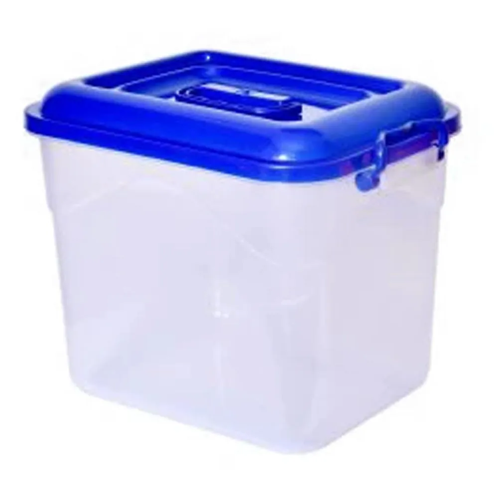 Durable 3718 Plastic Storage Container with Secure Lid - 5.5kg Capacity