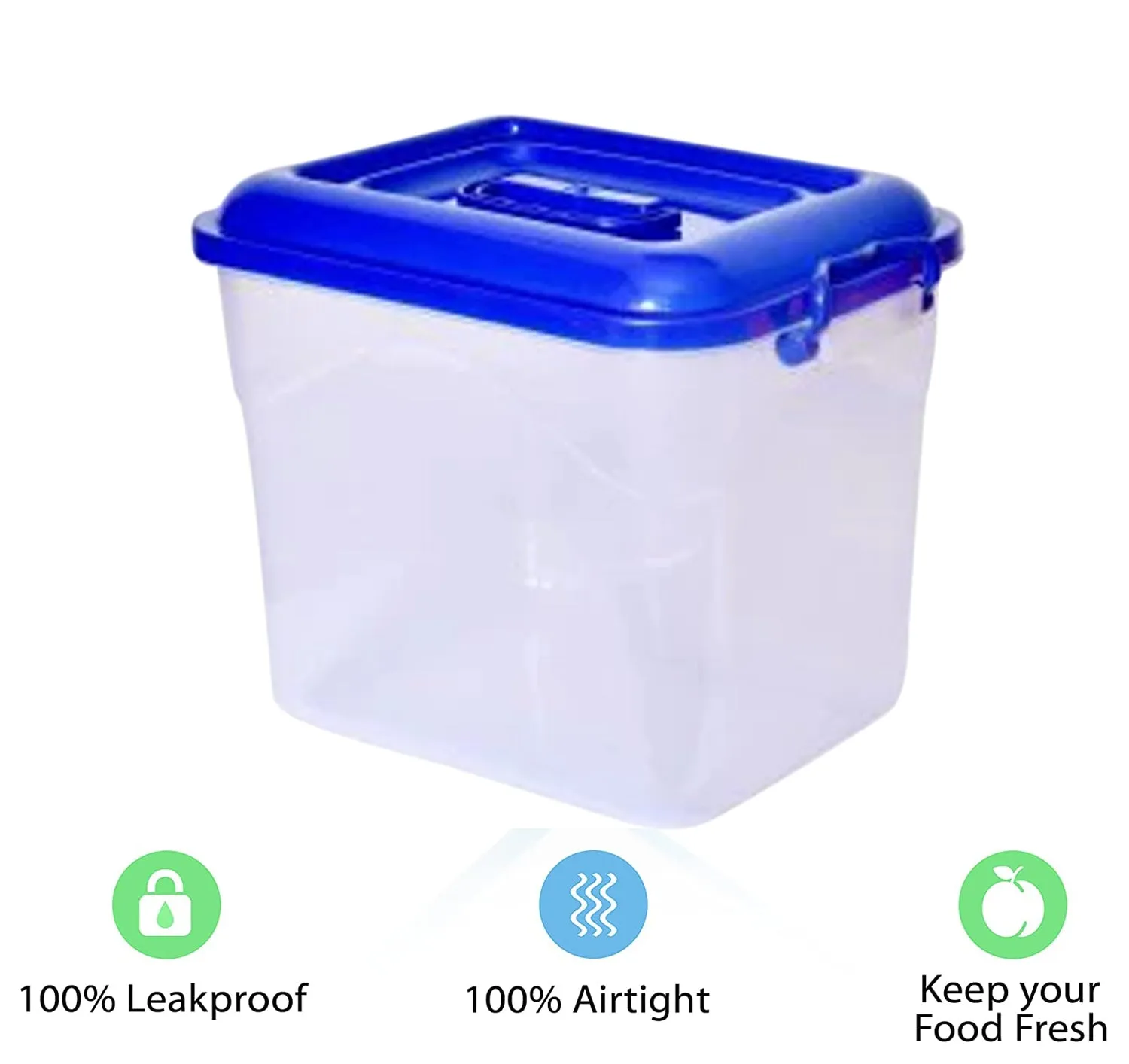 Durable 3718 Plastic Storage Container with Secure Lid - 5.5kg Capacity