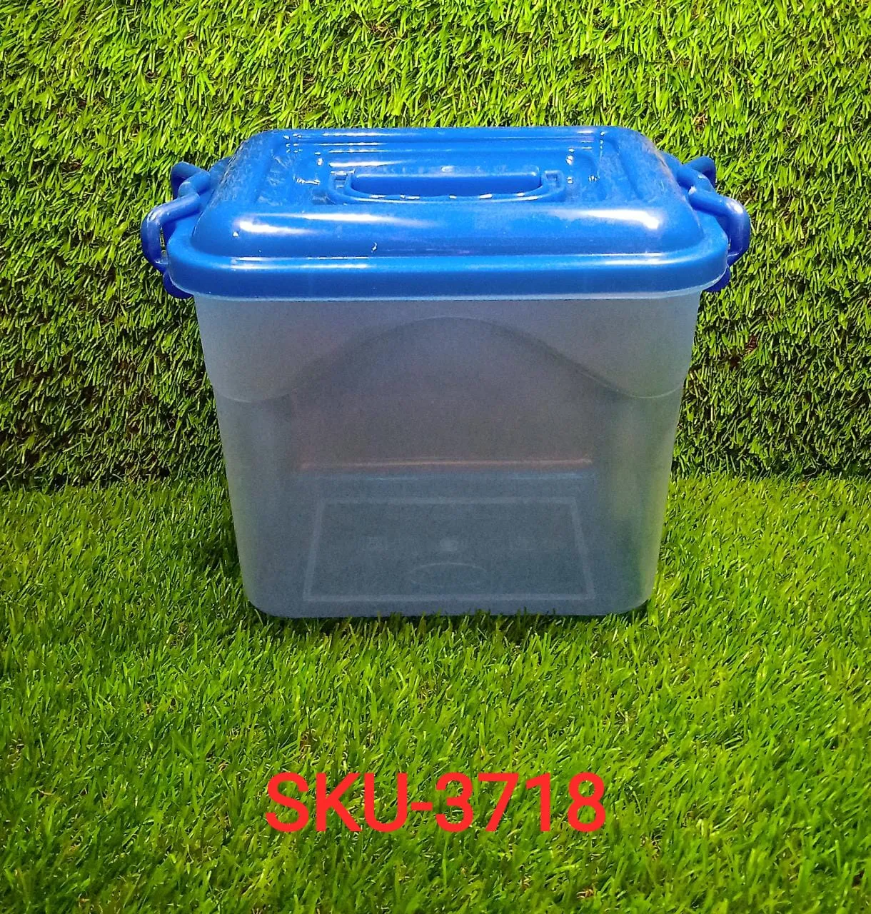 Durable 3718 Plastic Storage Container with Secure Lid - 5.5kg Capacity