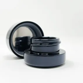 5ml UV Resistant Heavy Bottom Jar with Child Resistant Black Lids