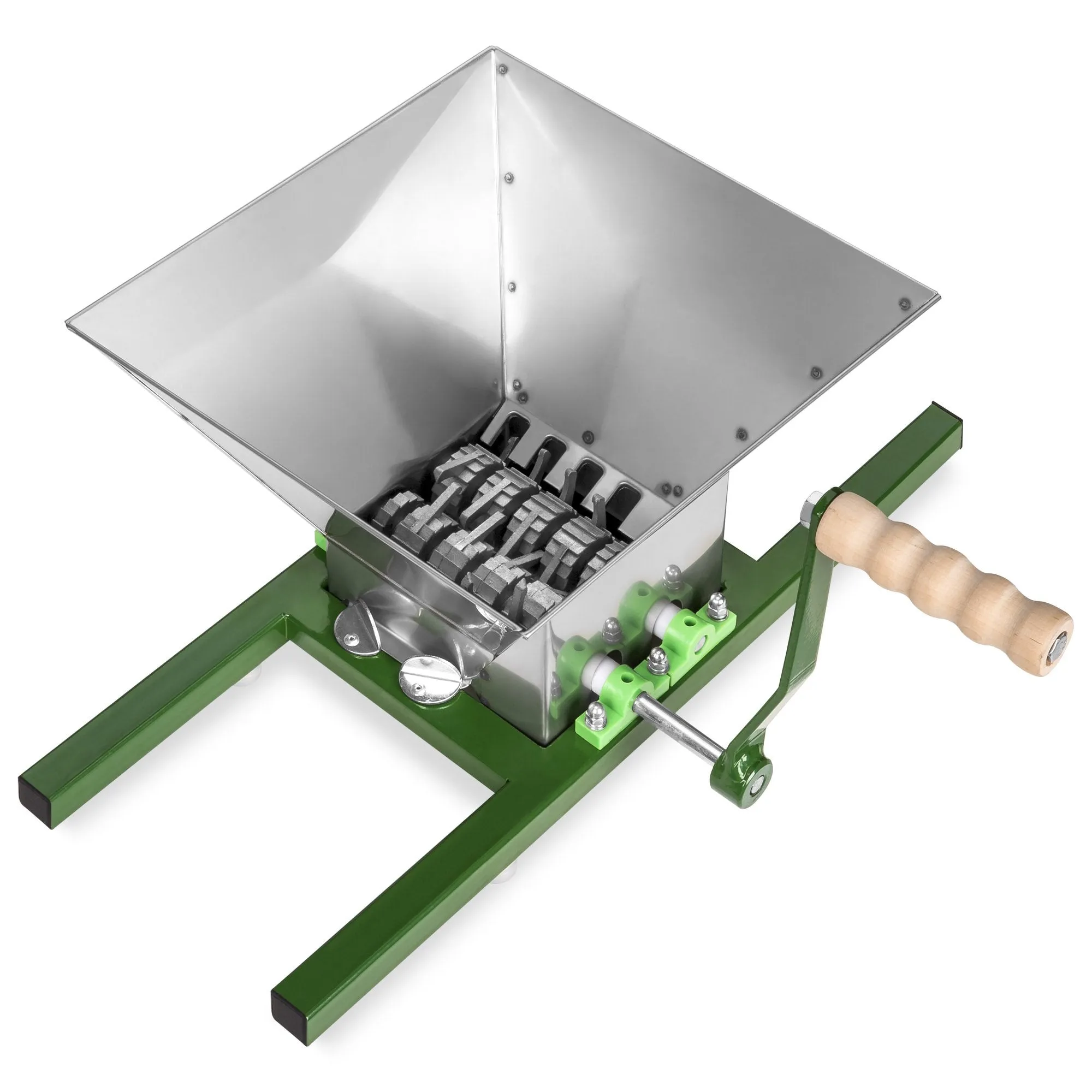 7L Stainless Steel Manual Fruit Crusher w/ Crank Handle