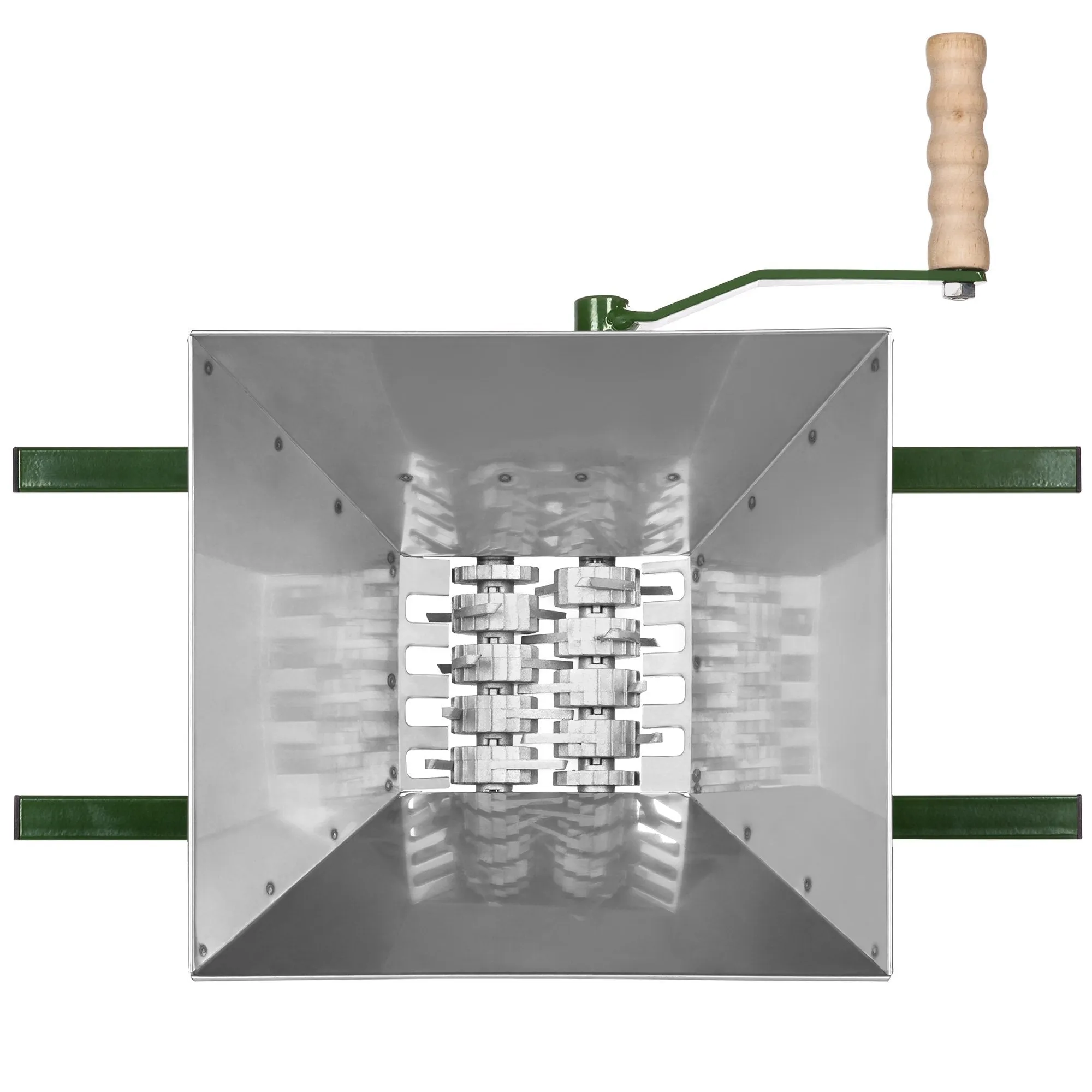 7L Stainless Steel Manual Fruit Crusher w/ Crank Handle