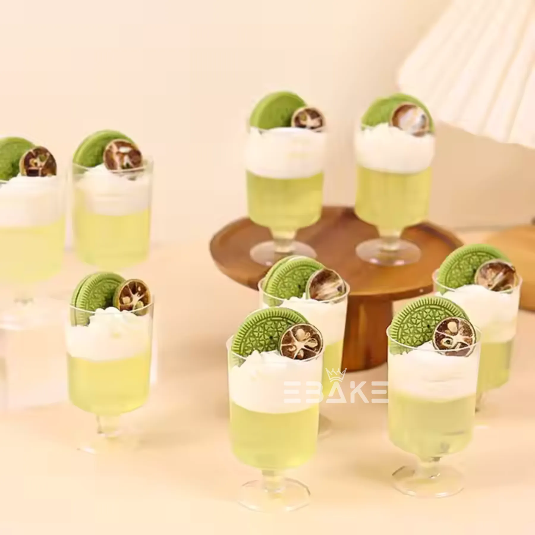 Acrylic Dessert Cups / Mousse Cups 45ml (Small)