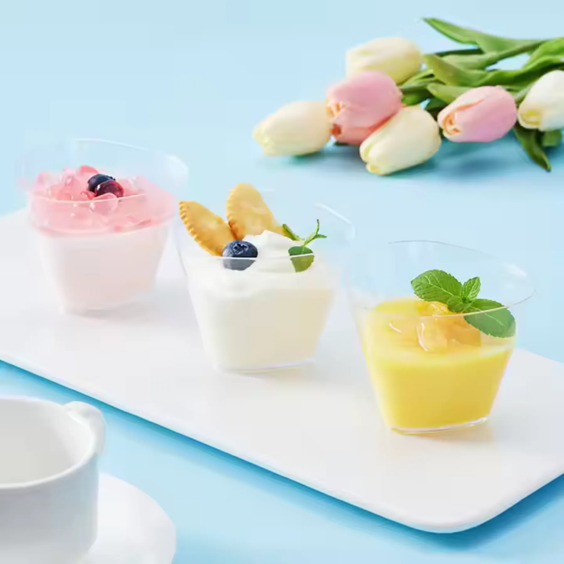 Acrylic Dessert Cups / Mousse Cups 65ml