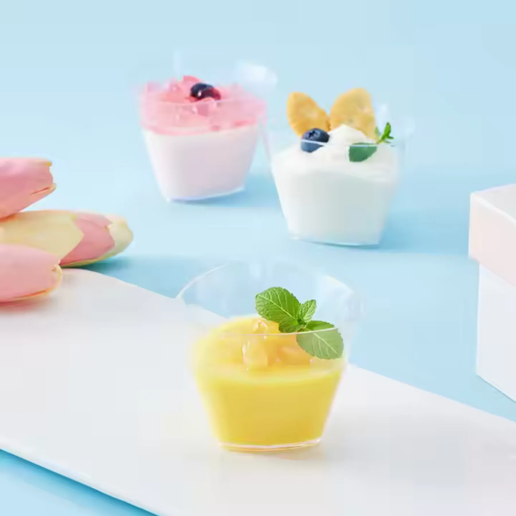 Acrylic Dessert Cups / Mousse Cups 65ml