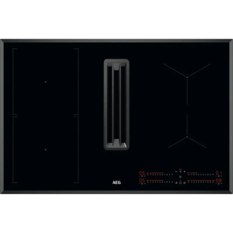 AEG CCE84543FB 78cm Wide Venting Hob,Black,A  Rated