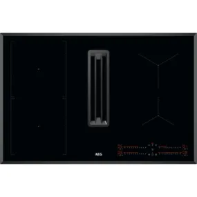 AEG CCE84543FB 78cm Wide Venting Hob,Black,A  Rated