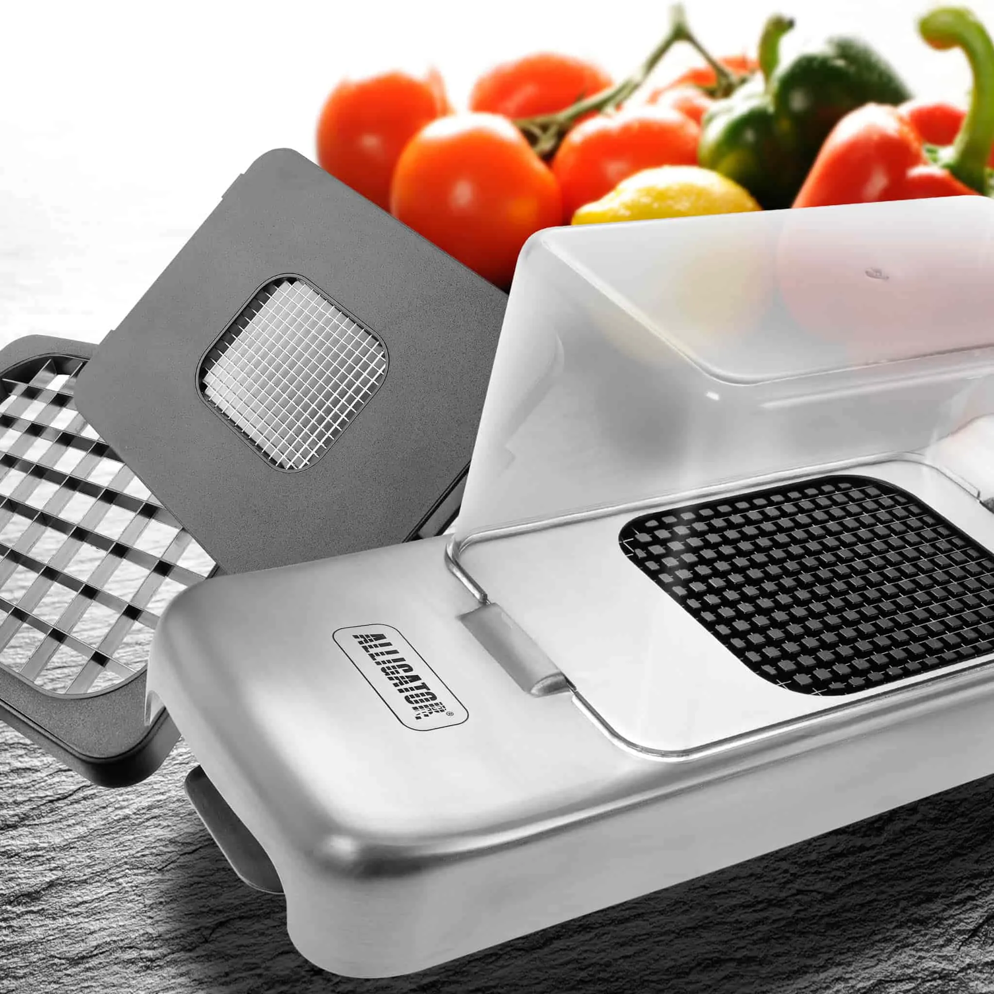 Alligator 3-in-1 Stainless Steel Chopper With Collector