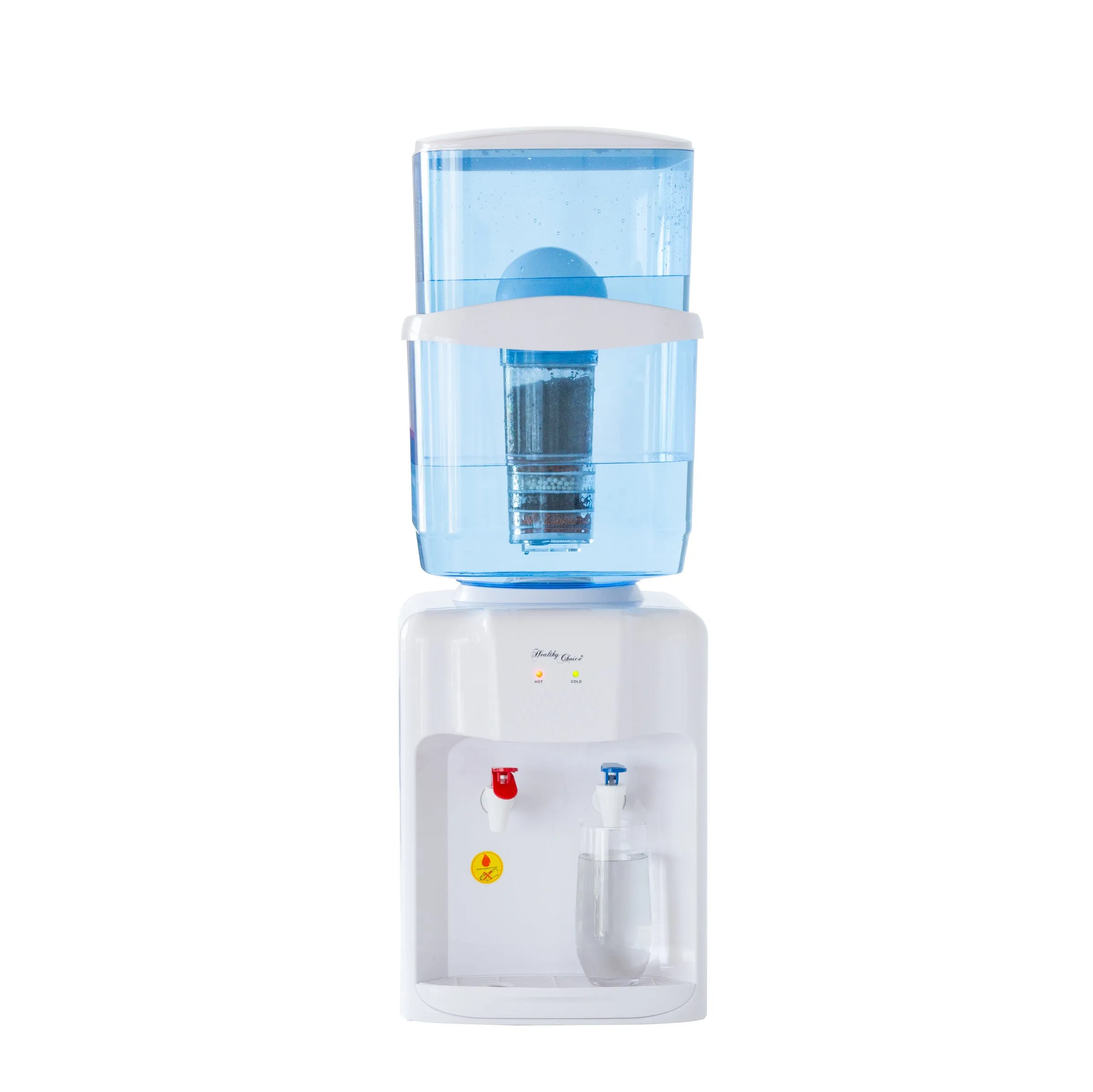 Benchtop Hot and Cold Water Dispenser with Resin Filtration