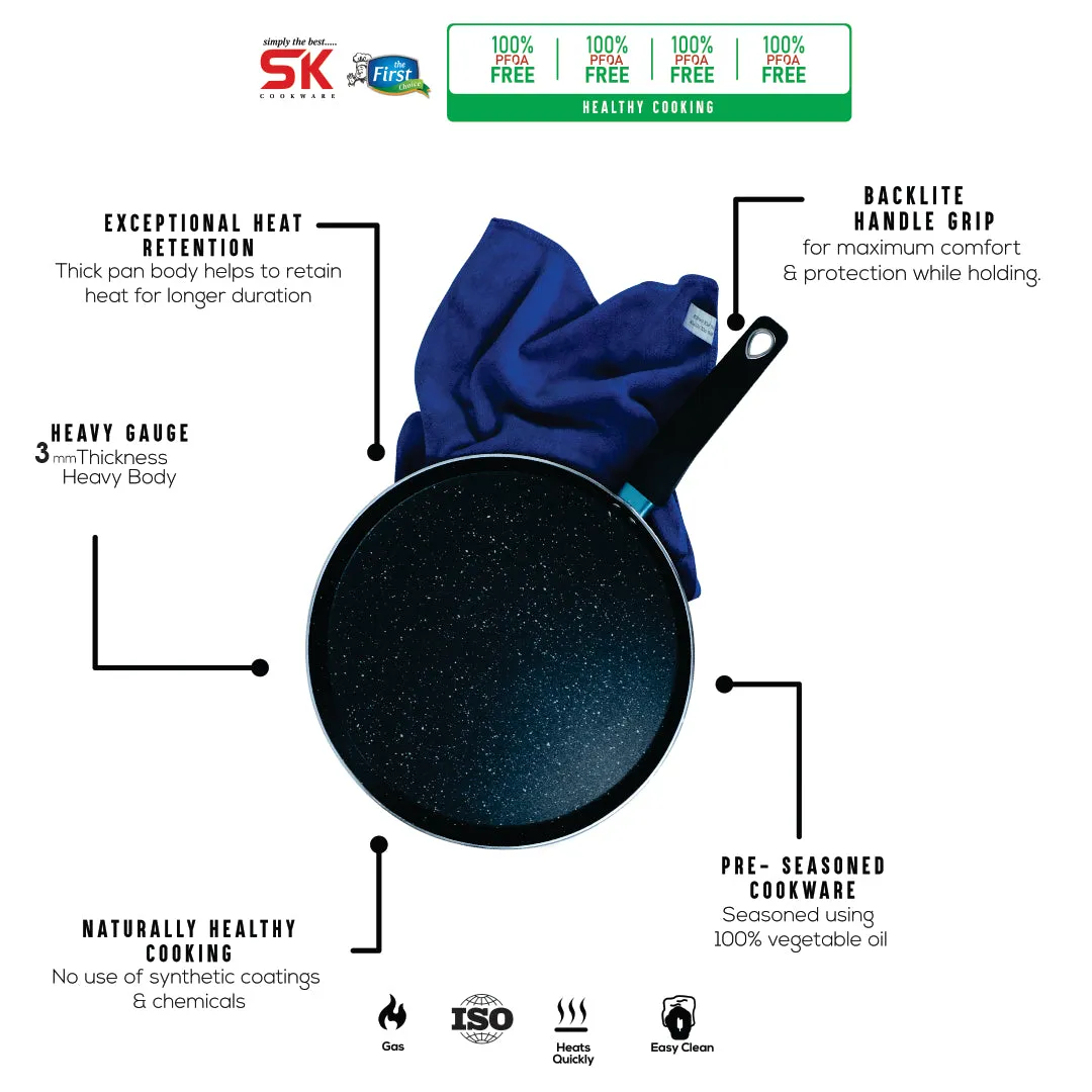 Black Marble Coated Hot Plate