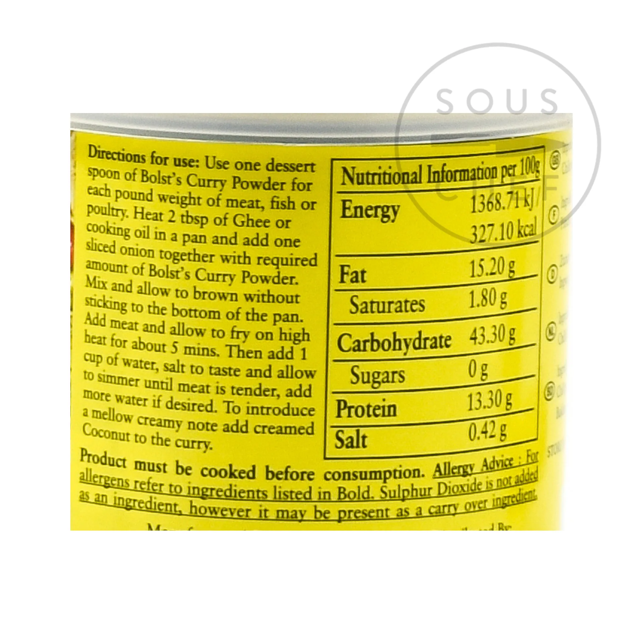 Bolst's Curry Powder Mild, 100g