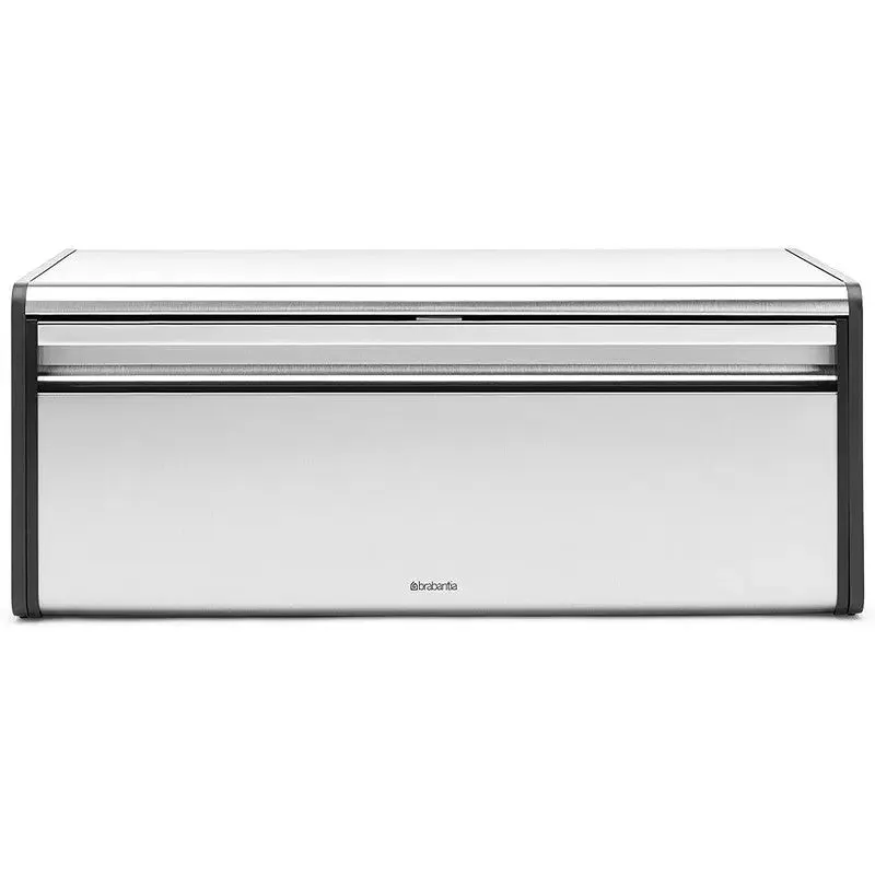 Brabantia Large Capacity Fall Front Bread Bin - Matt Steel (Fingerprint Proof)