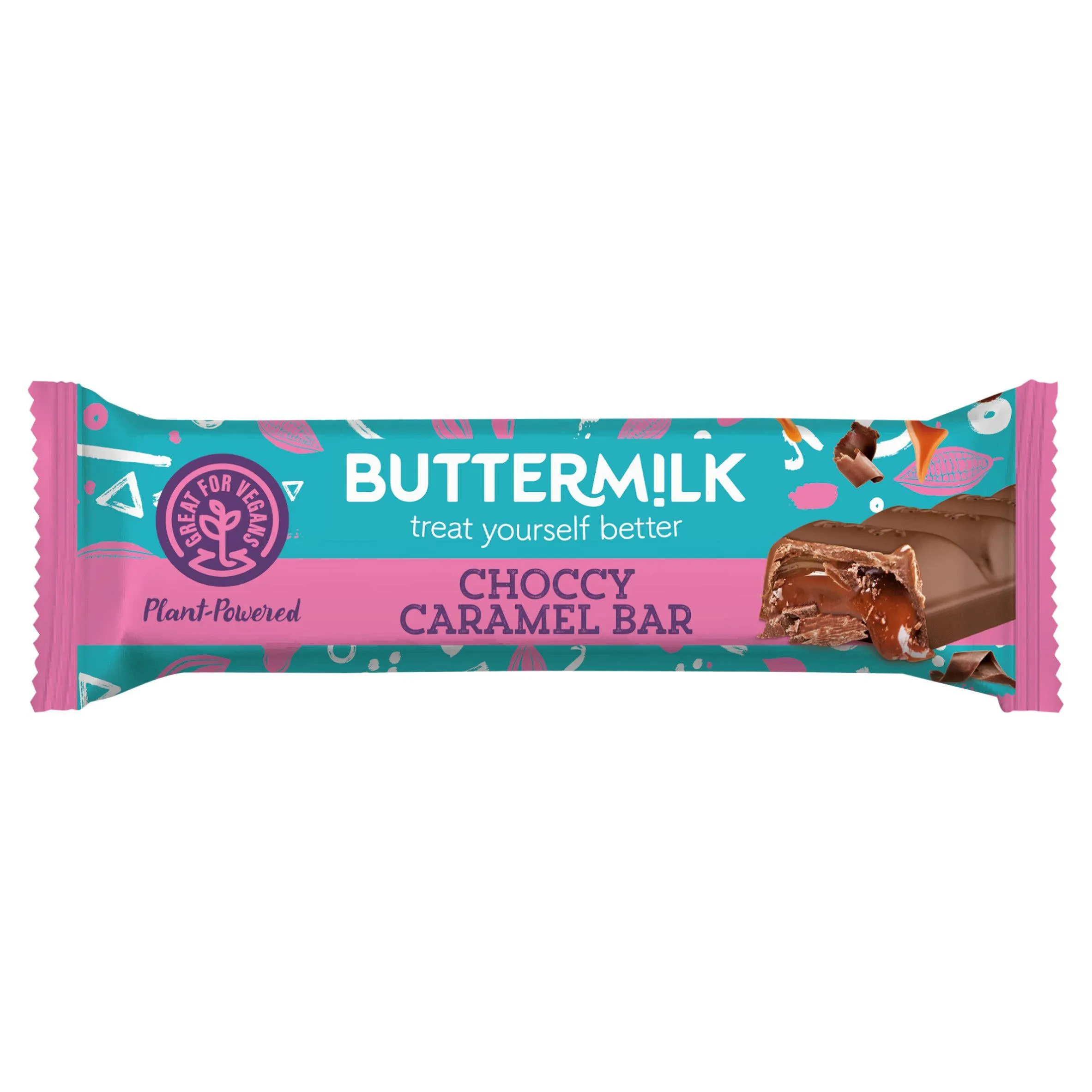 Buttermilk Plant-Powered Choccy Caramel Bar 40g