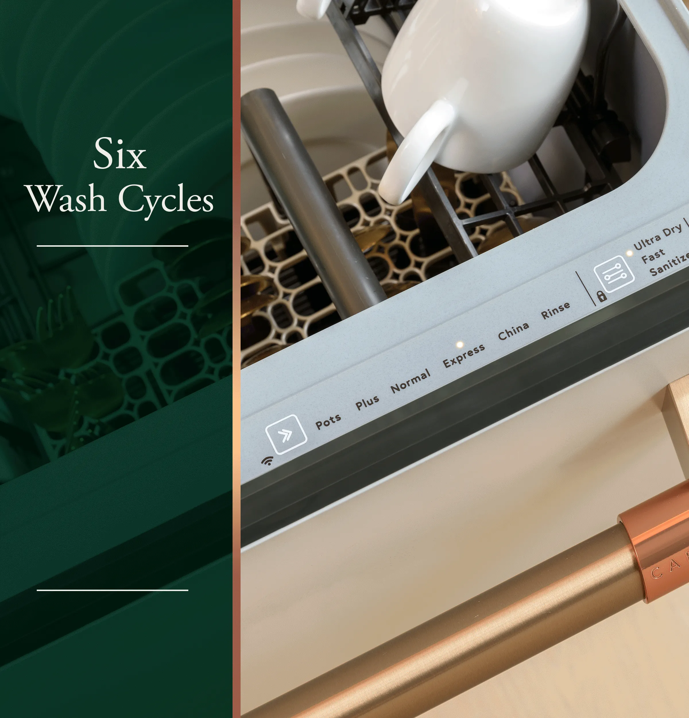 Cafe CDD220P4WW2 Caf(eback)™ ENERGY STAR Smart Single Drawer Dishwasher