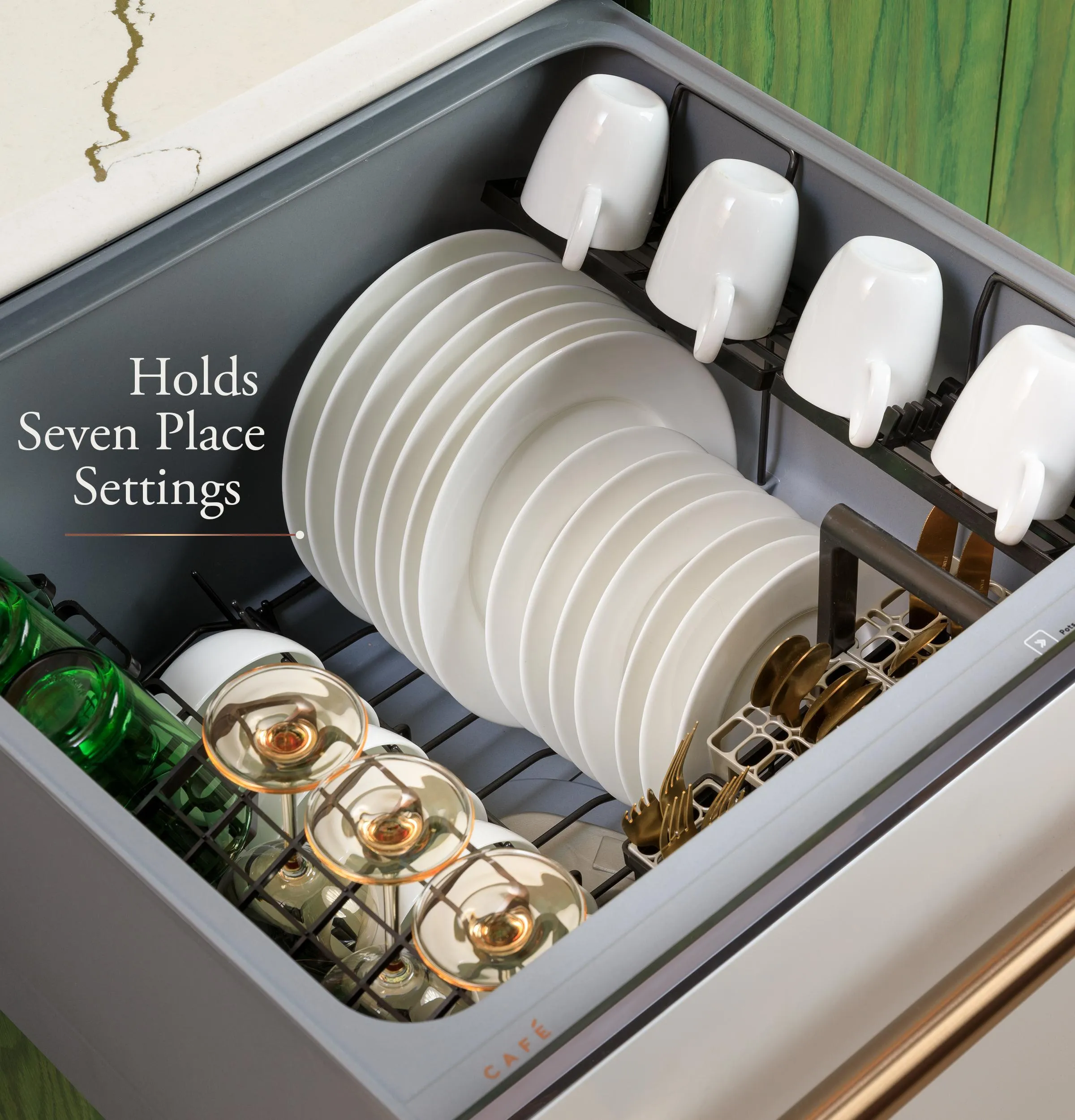 Cafe CDD220P4WW2 Caf(eback)™ ENERGY STAR Smart Single Drawer Dishwasher
