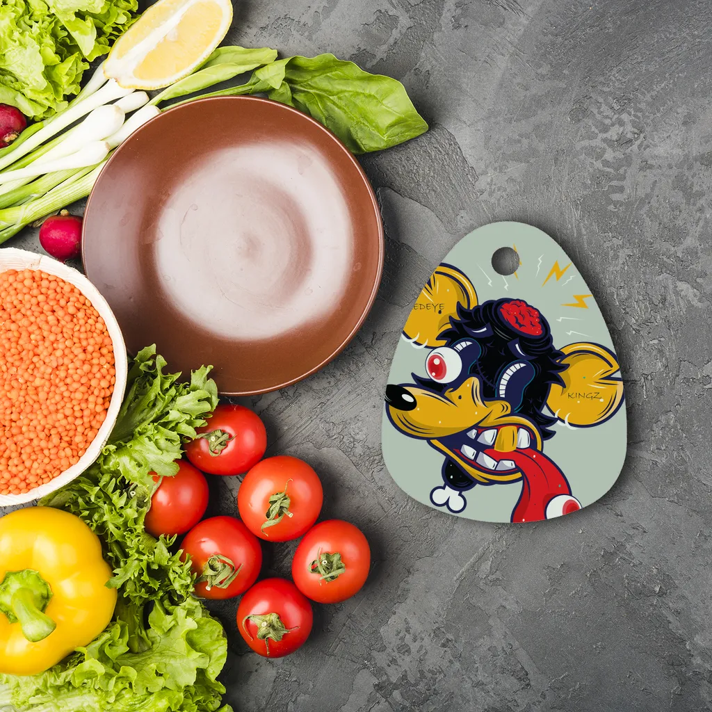 CHOPPED CHESTER Sublimation Glass Cutting Board
