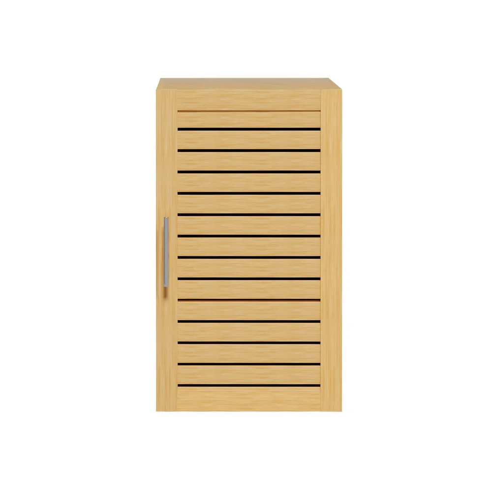 Durable Floating 3-Tier Bathroom Cabinet with Ventilated Door Artiss