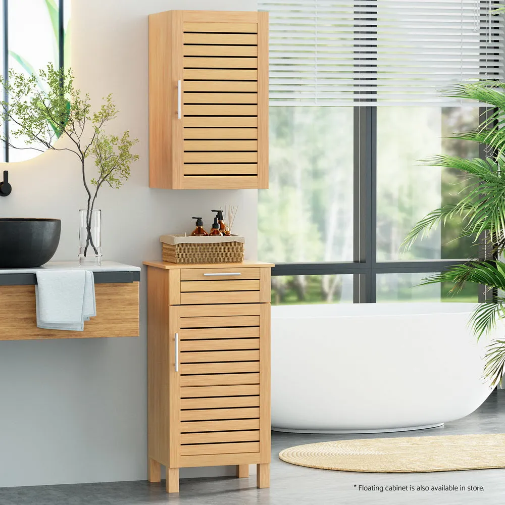 Durable Floating 3-Tier Bathroom Cabinet with Ventilated Door Artiss
