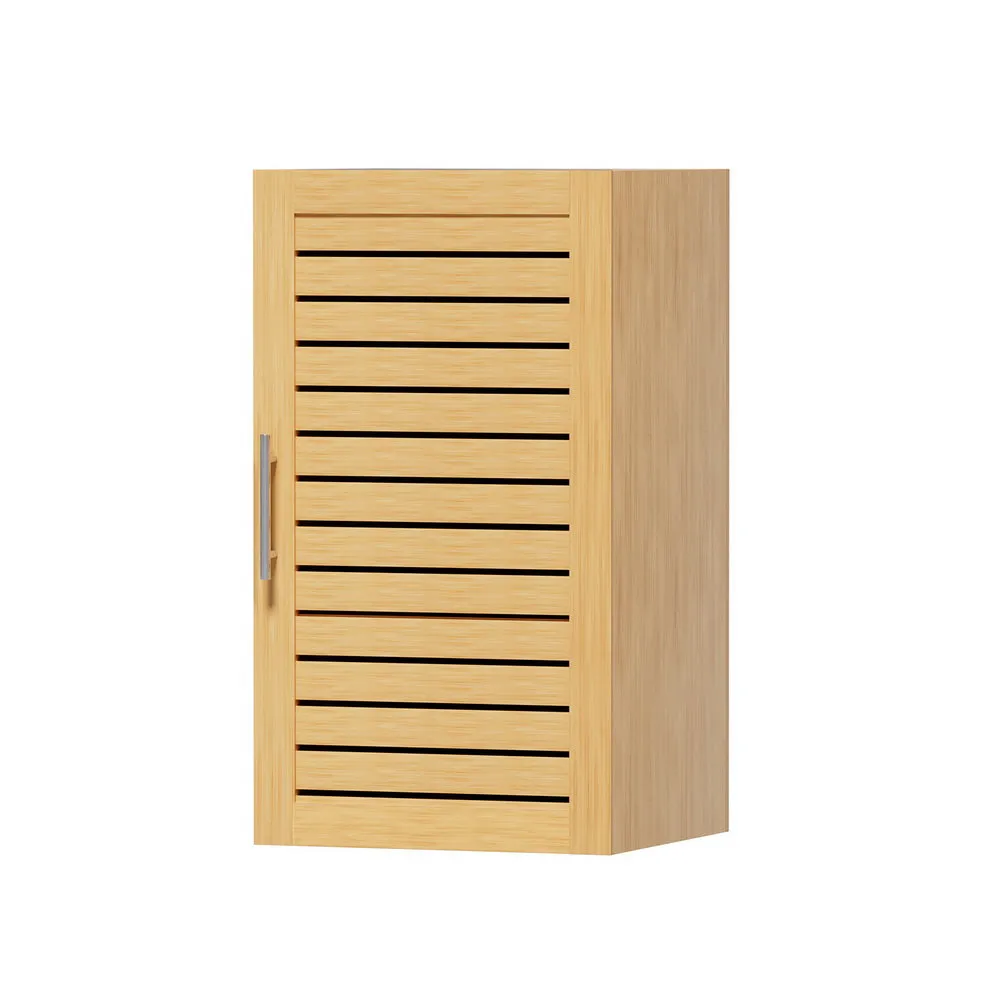 Durable Floating 3-Tier Bathroom Cabinet with Ventilated Door Artiss