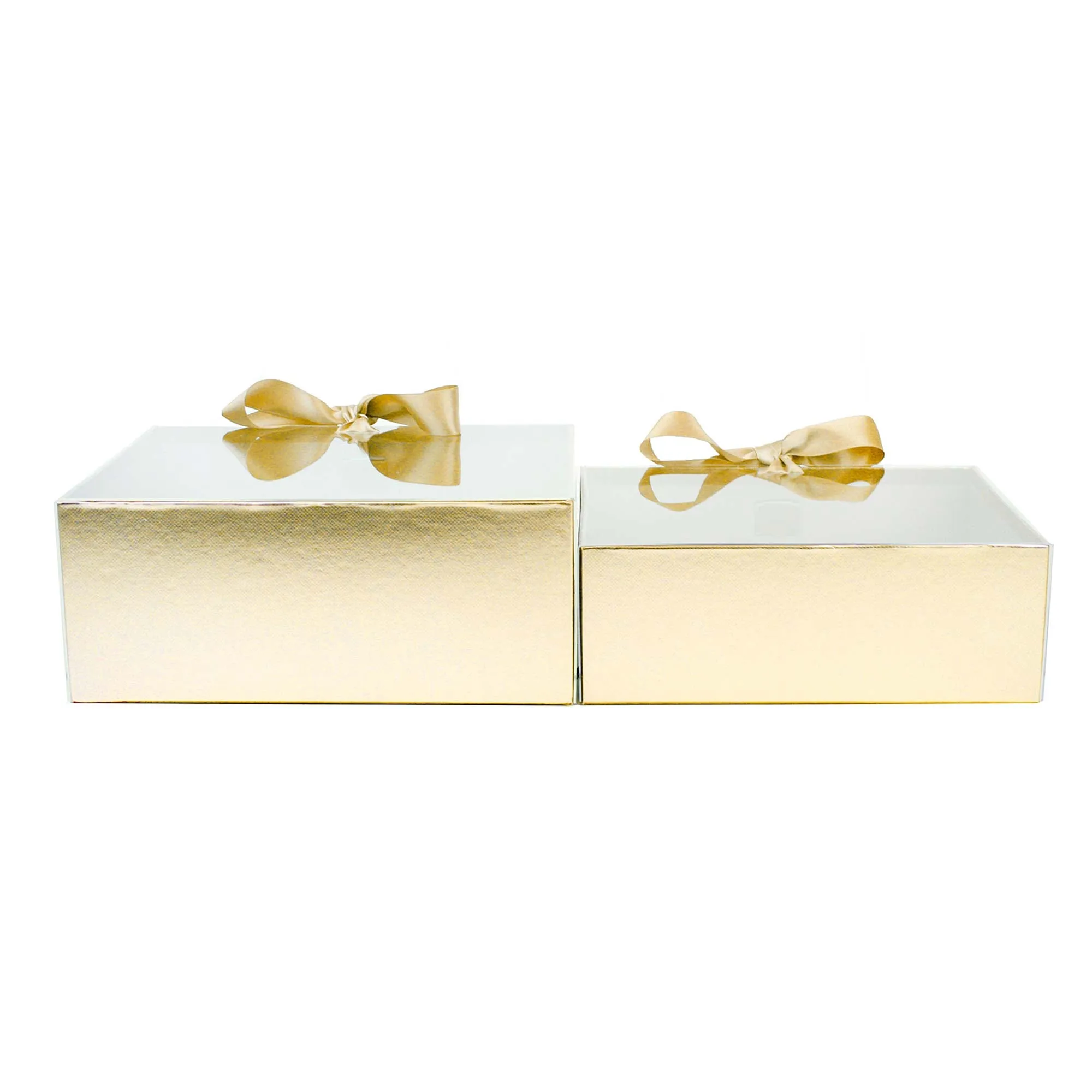 Elegant Clear Lid Gift Box with Ribbon for Special Occasions - Set of 2