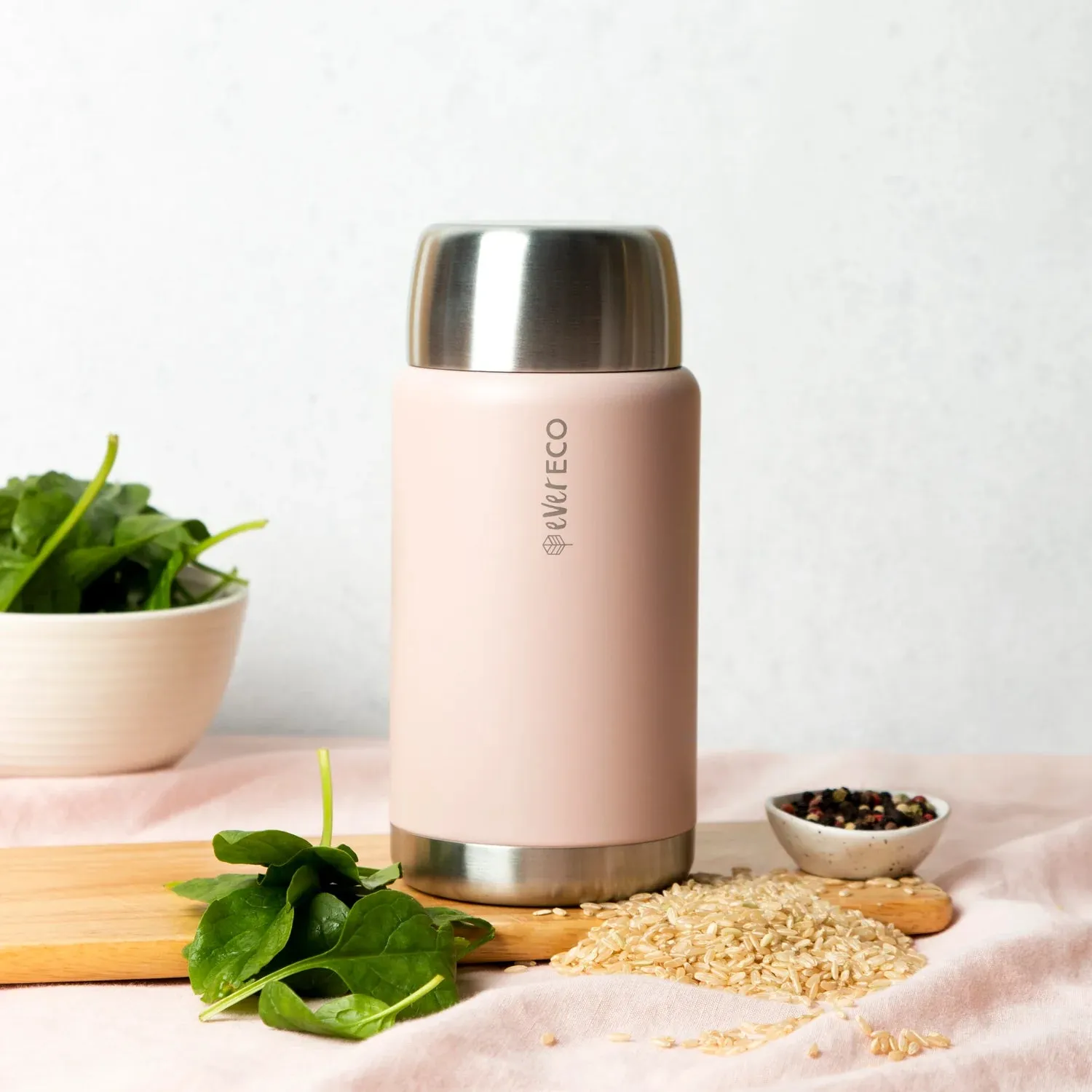 Ever Eco Insulated Food Jar 800ml - Rose Pink
