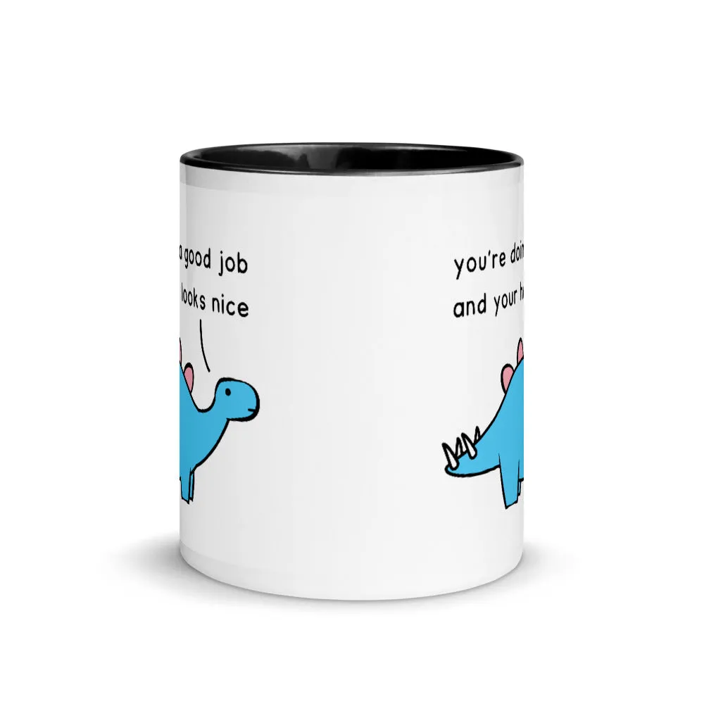 Good Job Stegosaurus | colourful mug
