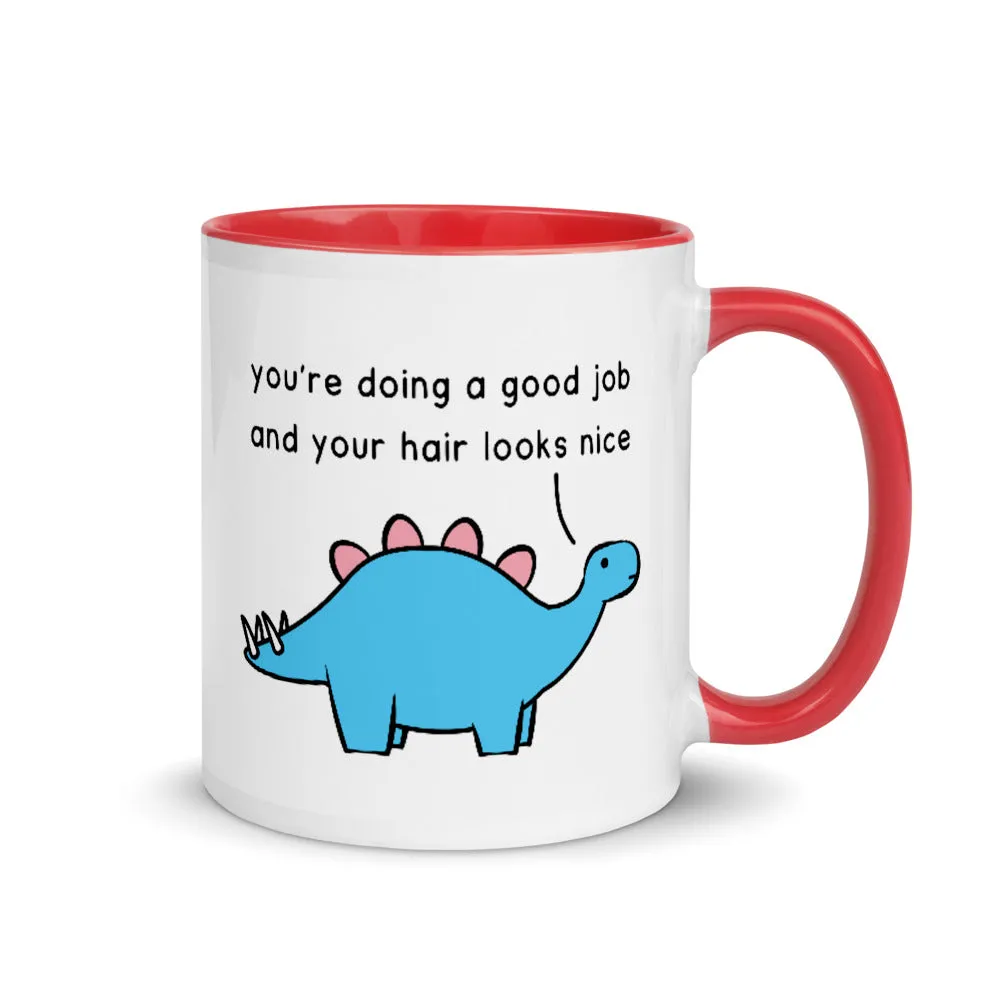 Good Job Stegosaurus | colourful mug