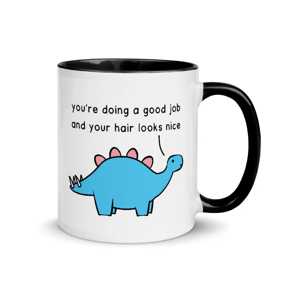 Good Job Stegosaurus | colourful mug