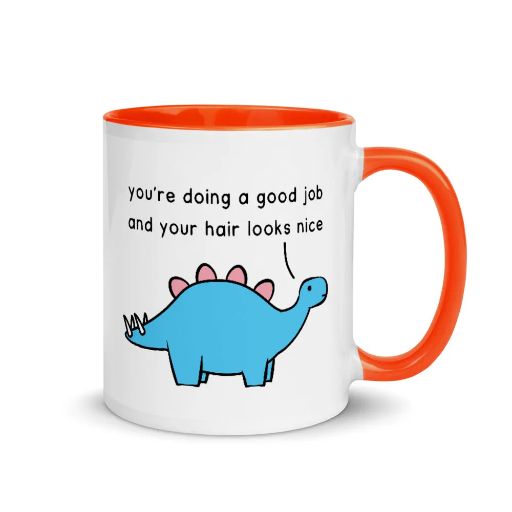 Good Job Stegosaurus | colourful mug