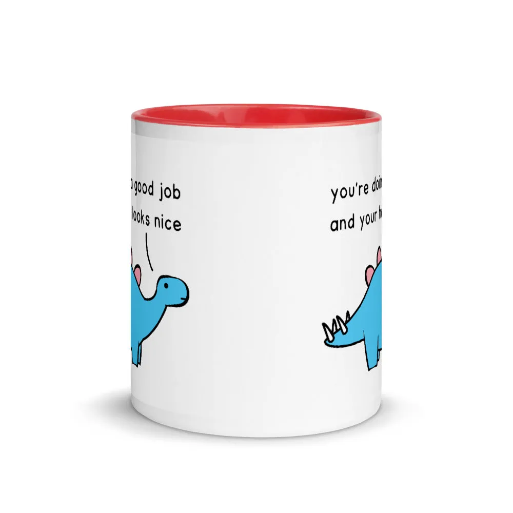 Good Job Stegosaurus | colourful mug