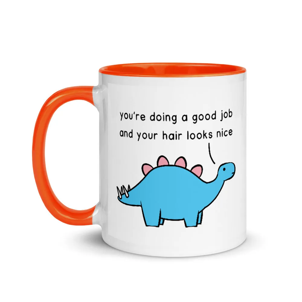 Good Job Stegosaurus | colourful mug