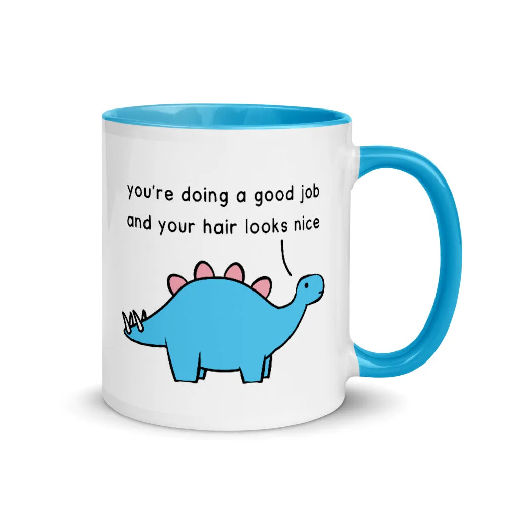 Good Job Stegosaurus | colourful mug