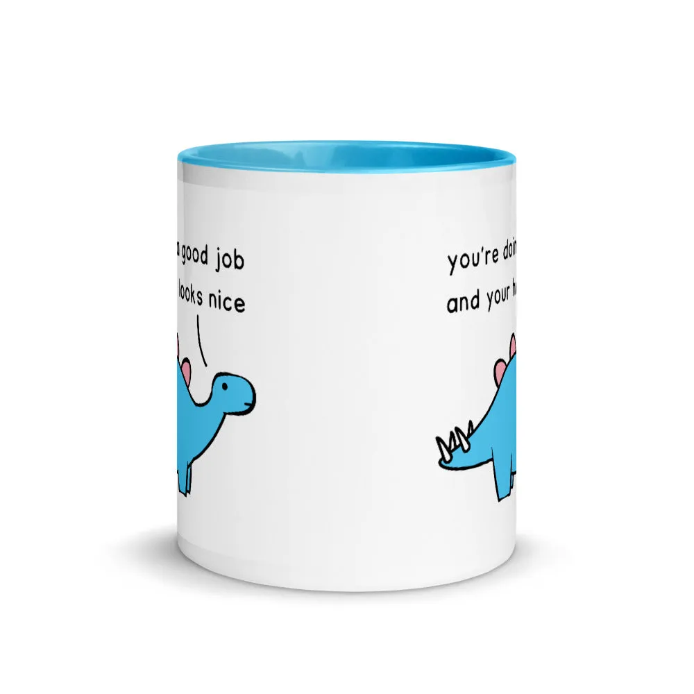 Good Job Stegosaurus | colourful mug