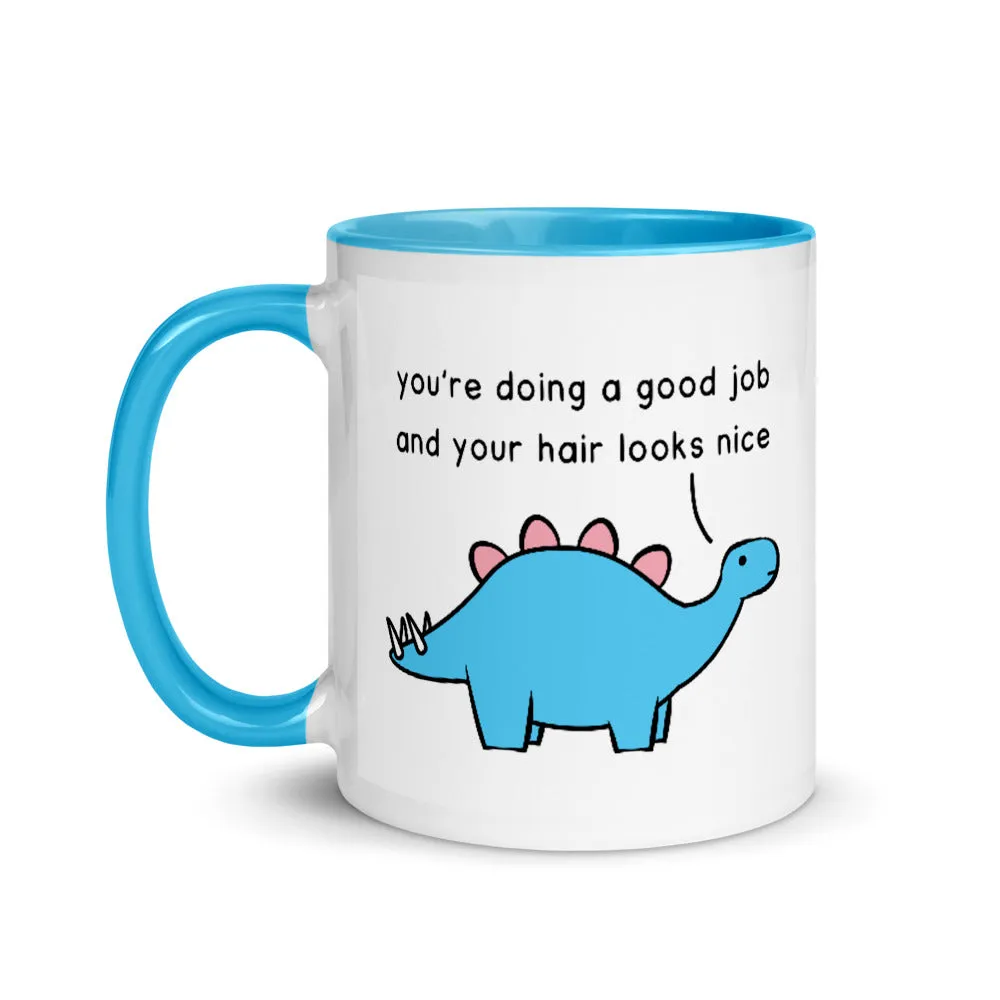 Good Job Stegosaurus | colourful mug
