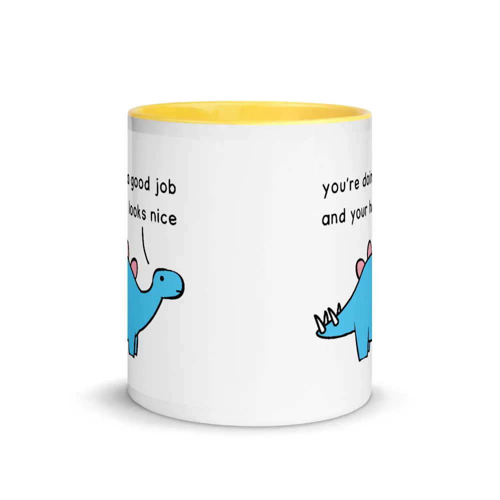 Good Job Stegosaurus | colourful mug