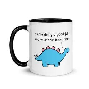 Good Job Stegosaurus | colourful mug