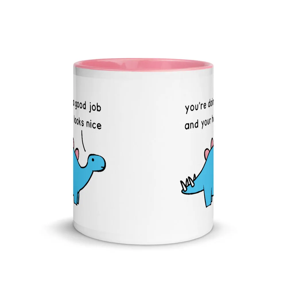 Good Job Stegosaurus | colourful mug