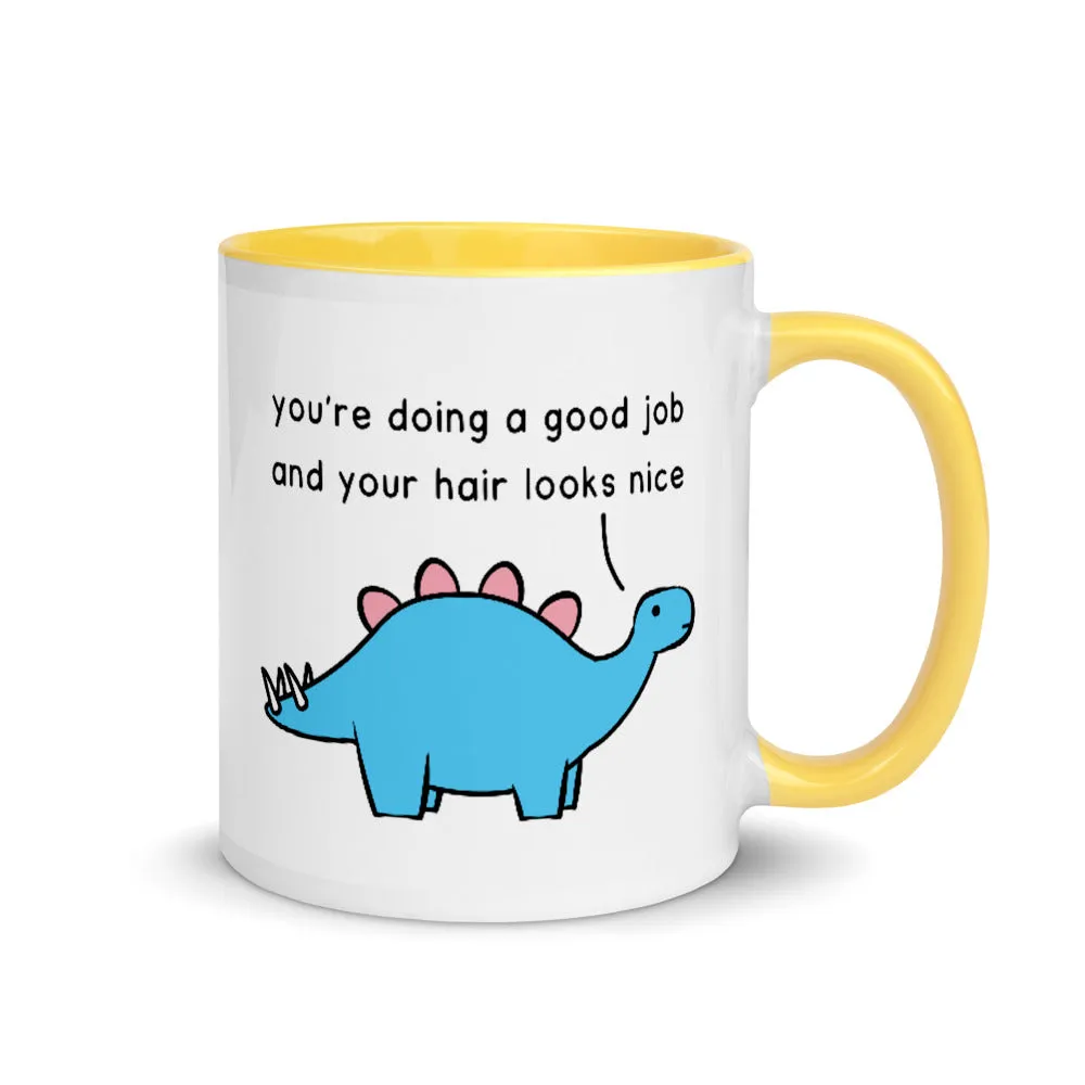 Good Job Stegosaurus | colourful mug