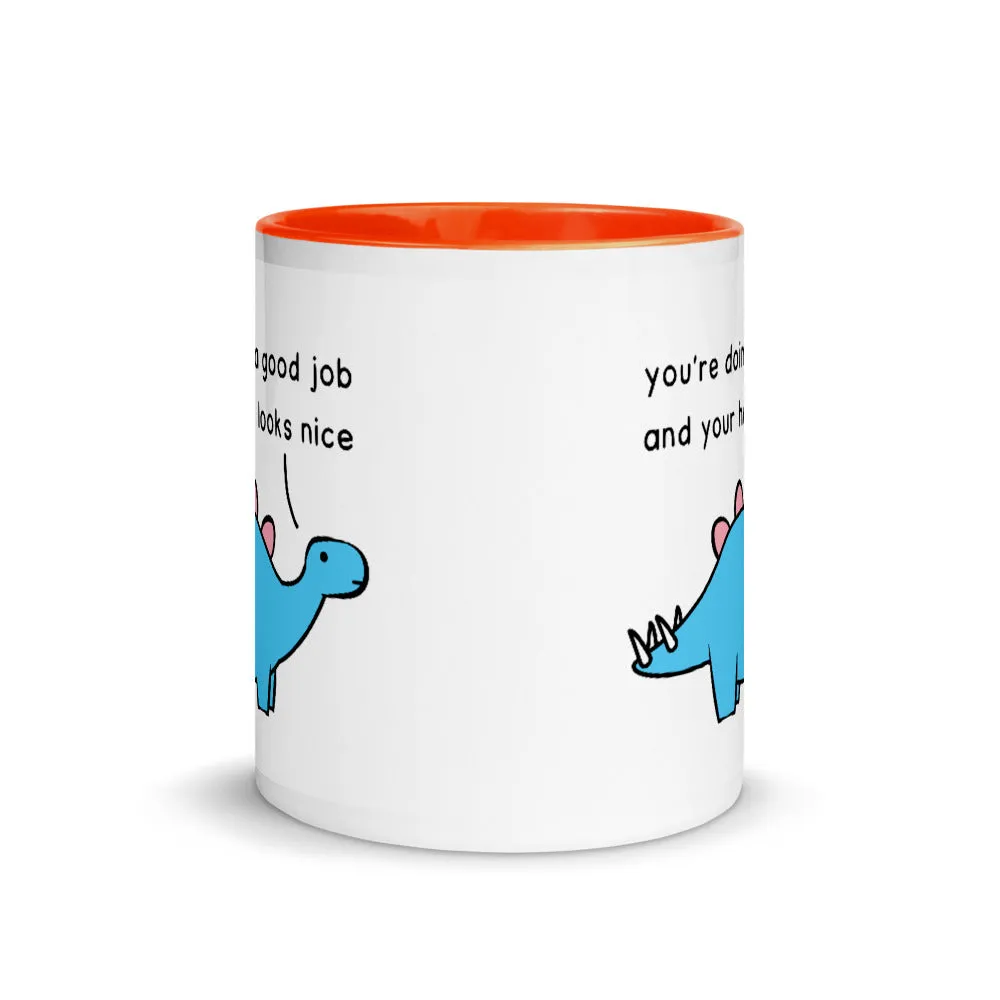 Good Job Stegosaurus | colourful mug