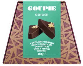 Goupie Sharers Ginger Chocolate Confection 180g *BBE 04/04/25*